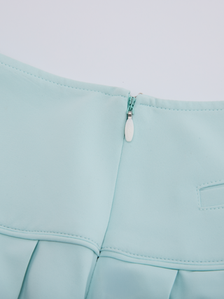 Fair Liar Performance Pleated Skirt - Mint