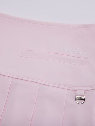 Fair Liar Performance Pleated Skirt - Pink