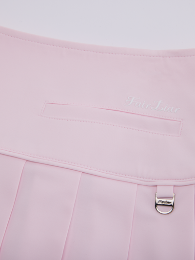 Fair Liar Performance Pleated Skirt - Pink