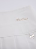 Fair Liar Performance Pleated Skirt - White