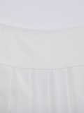 Fair Liar Performance Pleated Skirt - White