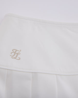 Fair Liar Performance Pleated Skirt - White