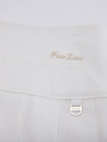 Fair Liar Performance Pleated Skirt - White