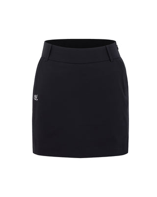 Back Band H-Line Skirt - Black