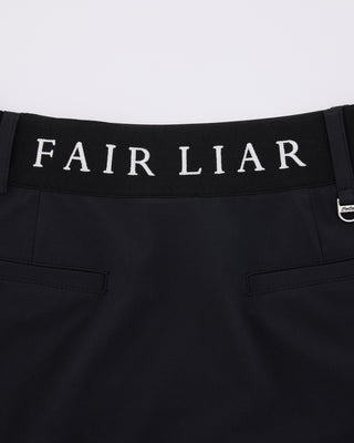 Back Band H-Line Skirt - Black