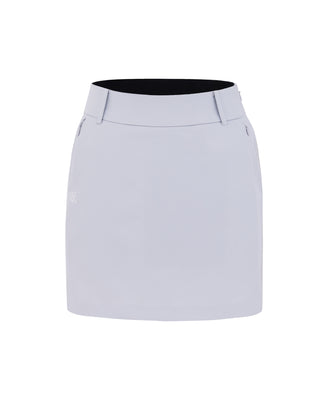 Back Band H-Line Skirt - Grey