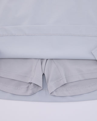 Back Band H-Line Skirt - Grey