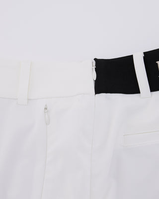 Back Band H-Line Skirt - White