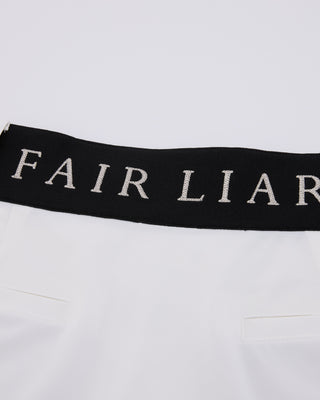 Back Band H-Line Skirt - White