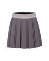 double pleated band skirt - Cocoa