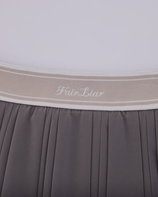 Double Pleated Band Skirt - Cocoa