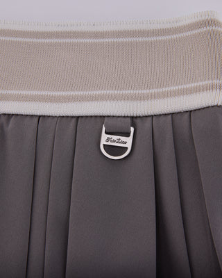 Double Pleated Band Skirt - Cocoa