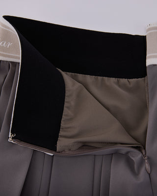 Double Pleated Band Skirt - Cocoa