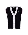 Color Scheme V-neck vest - Black