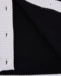 Color Scheme V-neck vest - Black