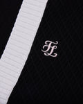 Color Scheme V-neck vest - Black