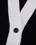Color Scheme V-neck vest - Black