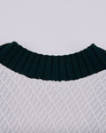 Color Scheme V-neck vest - White