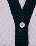 Color Scheme V-neck vest - White