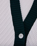 Color Scheme V-neck vest - White