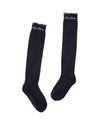 Frill point knee socks - Black