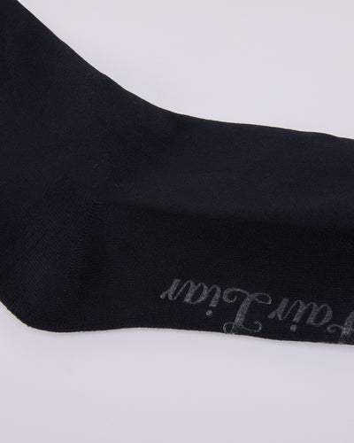Frill point knee socks - Black