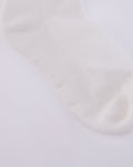 Organza ribbon ankle socks - White