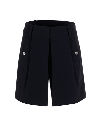 Hidden Culottes Short Pants - Black