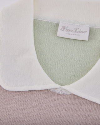 Color Combination Crop Knit - Green