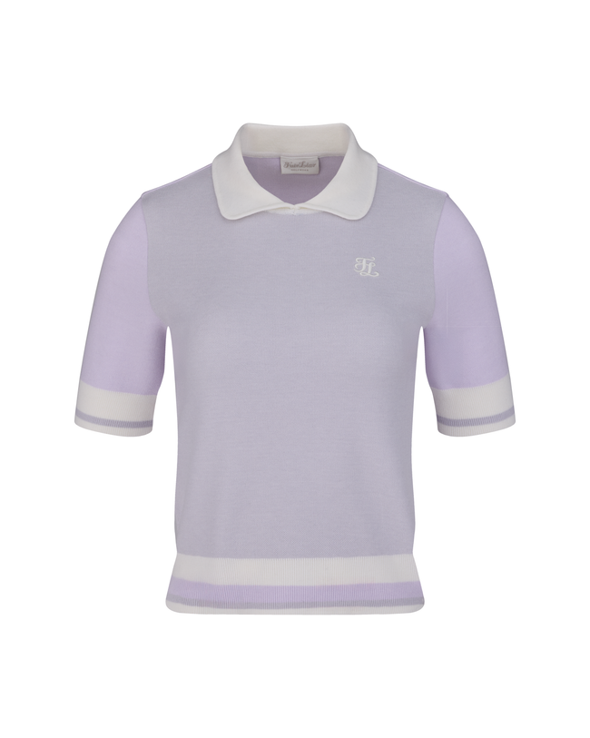 Color combination crop knit - Lavender