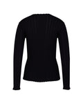 Ribbon shirring knit - Black