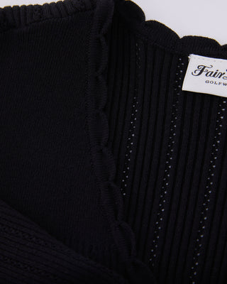 Ribbon Shirring Knit - Black