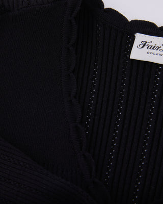 Ribbon Shirring Knit - Black