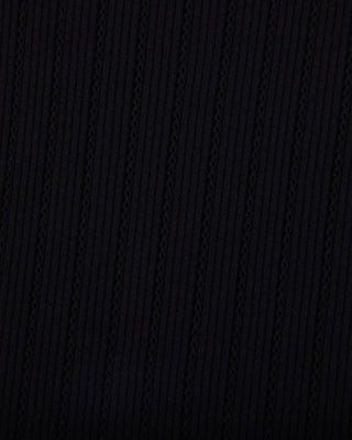 Ribbon Shirring Knit - Black
