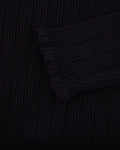 Ribbon shirring knit - Black