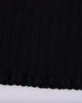 Ribbon shirring knit - Black