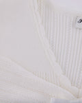 Ribbon shirring knit - White