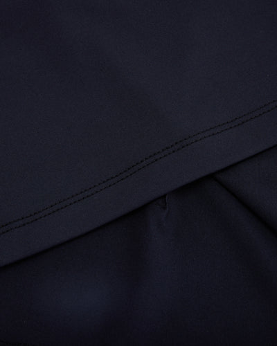 Front shirring short sleeve t-shirt - Black