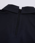Front shirring short sleeve t-shirt - Black