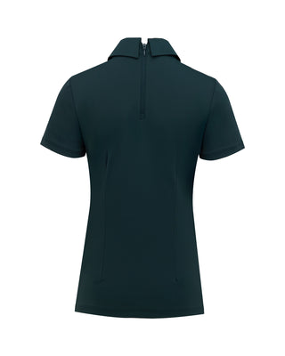 Front shirring short sleeve t-shirt - Dark Green