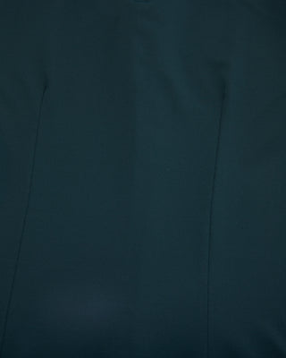 Front shirring short sleeve t-shirt - Dark Green