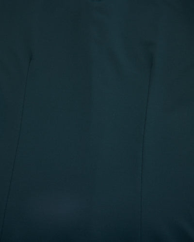 Front shirring short sleeve t-shirt - Dark Green