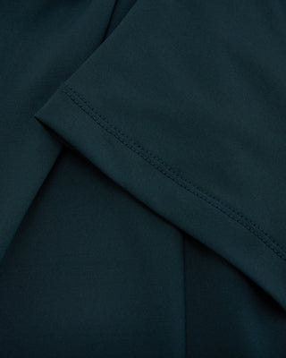 Front shirring short sleeve t-shirt - Dark Green