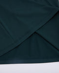 Front shirring short sleeve t-shirt - Dark Green