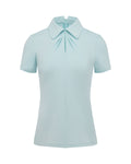 Front shirring short sleeve t-shirt - Mint