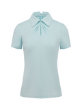 Front shirring short sleeve t-shirt - Mint