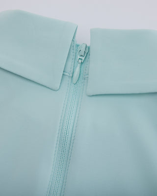 Front shirring short sleeve T Shirt (Mint)