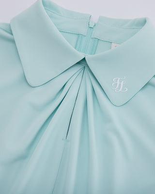 Front shirring short sleeve T Shirt (Mint)