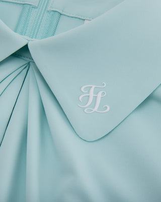 Front shirring short sleeve T Shirt (Mint)