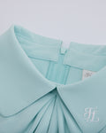Front shirring short sleeve t-shirt - Mint